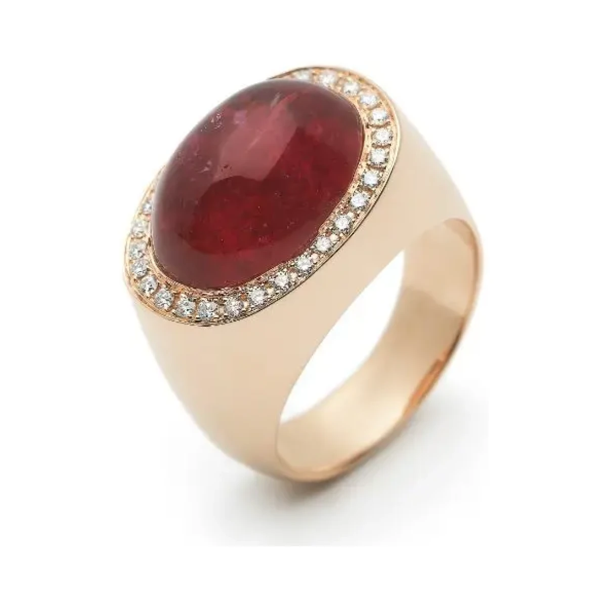 rosegouden-ring-roze-toermalijn-jpg van Koningsbruggen collectie Ring roze tourmalijn / diamant